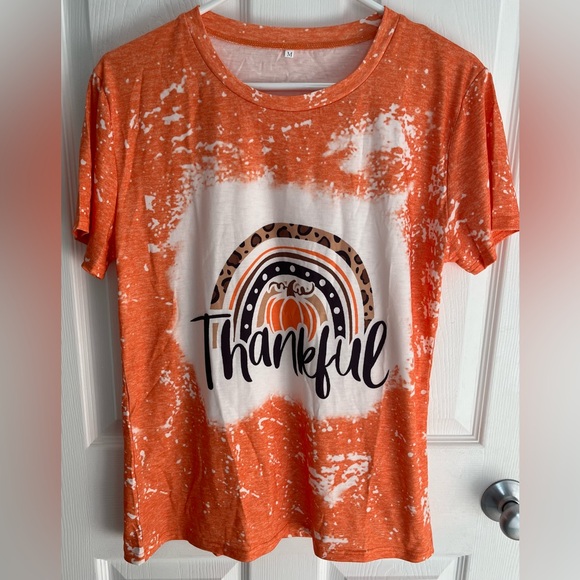 T-shirt Thankful Women’s Size Medium, New - Picture 1 of 3